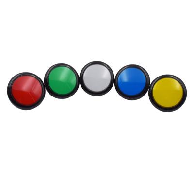 China Metal+acrylic+plastic 100mm big round push button arcade flat cover led push button for arcade game machine for sale