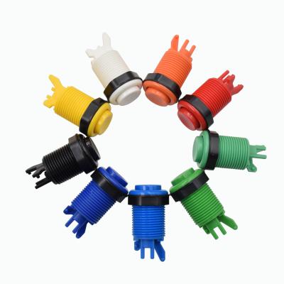 China Plastic PC 28mm mounting hole American happ style multi color push button switch for Arcade Game Machines for sale