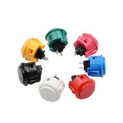 China PC PLASTIC Round 30mm Push Button For Arcade Game Machine Push Button Sanwa for sale