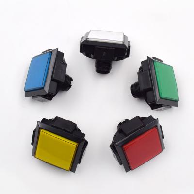 China Wholesale 51*51mm PC Square Push Button Arcade PLASTIC Push Button Led For Arcade Game Machine for sale