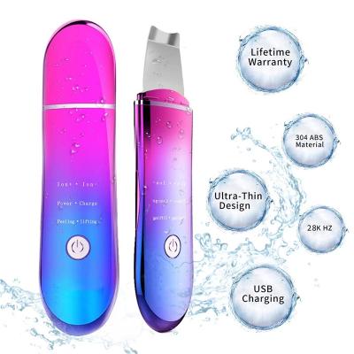 China 2020 Skin Scrubber Deep Clean Pore Remover Whitening Blackhead Wrinkle Facial Massager Beauty Lifting Deep Cleansing Device for sale