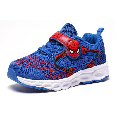 China Chinese Children's Clothing Spider-Man Children's Shoes (7-12 years old) Boys Autumn Mesh Children's Sports Shoes Breathable Children's Autumn And Winter Kindergarten Boys for sale