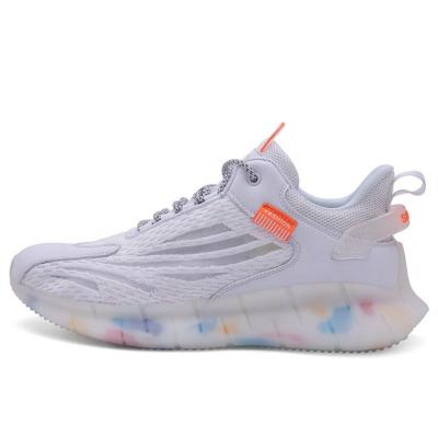 China Youth Bright Mesh Casual Running Shoes Fashion Trend Popcorn Bottom Men's Lace Sports Coconut Shell Shoes for sale