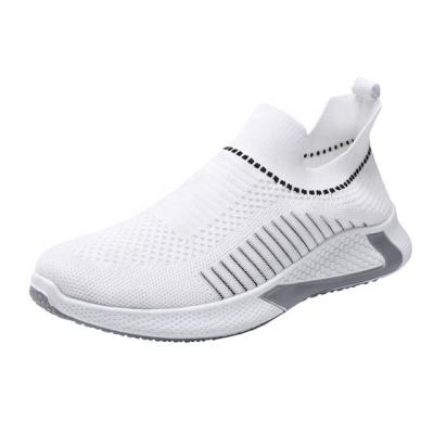 China Breathable High Stretch Cushioning Bumps Mens Shoes Fashion White Sneakers Large Size Mens Casual Shoes for sale