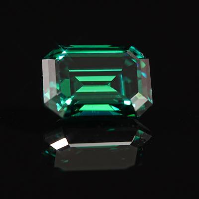 China Fire Factory Vvs Clarity Gemstone Jewelry Color Or Rings Diamond Synthetic Gem Emerald Cut Lab Grown Large Loose Moissanite for sale