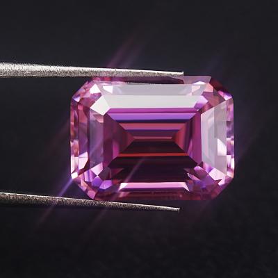 China Fire SICGEM Loose Gemstone DEF Pink VVS Moissanite High Quality Loose Diamond 1.0ct Color Set Or Jewelry Making Raw Emerald Prices Stone for sale