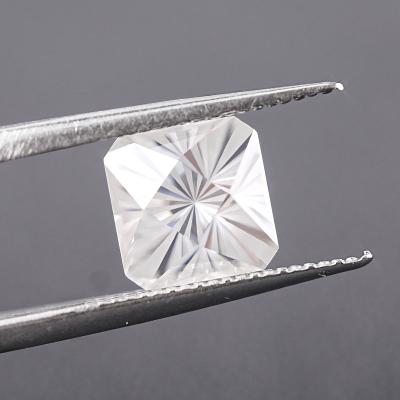 China Set of Color or Fire Square Precious White Loose Stone SICGEM 7x7mm Gem Spellbound Cut 2Ct Vvs Moissanite for sale