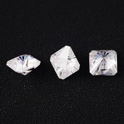 China Color Play or Fire SICGEM 3 Carat White 8.5 mm Fascinated Cut VVS Diamond Octagon Synthetic Moissanite for sale