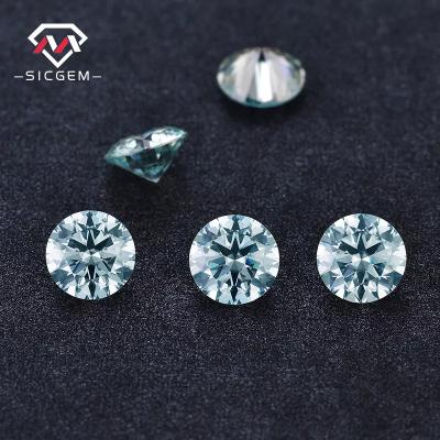 China Fire SICGEM Moissanite Wholesale Price Blue Green Synthetic Diamond IJ Moissanite Cheap Color Set Or Loose Stone for sale