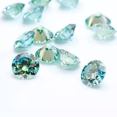 China Fire Mode Moissanite D Color VVS1 Big Best Clarity Moissanite Color Play or Light Blue Round Brilliant Cut Big for sale