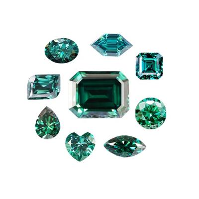 China Set of Color or Carat Marquise Emerald Pear Round Cut Dark Oval Light Green Moissanite Gem Stones Price Per Carat Loose Fire SICGEM 1 for sale