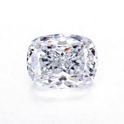 China Wholesale Price DEF Crush Ice Cup Cushion Shape White Color SICGEM Game or Fire Moissanite For Ring Necklace Pendant Loose Moissanite Stones for sale