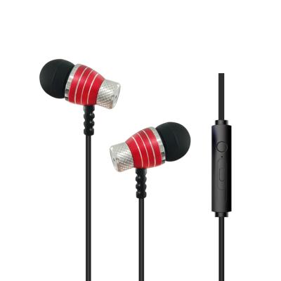 China In-Ear Wired In-Ear Headphones, 3.5mm Metal Housing Sports Gym Earbuds Headphones Best Bass Stereo OEM Wired Earphone for sale