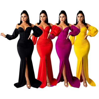 China Anti-wrinkle woman dresses new arrivals 2022 black formal dresses women party dress long plus size evening dresses for fat women for sale