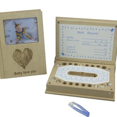 China Other Printed Quality Custom Box For Milk Teeth Baby Milk Teeth Box Wooden Kids Milk Tooth Box Organizer for sale