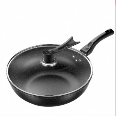 China Factory Direct Stored Chinese Wok SS18/8 Kitchen Honeycomb Frying Pan Wok Egg Egg Pan Available Induction Cooker for sale