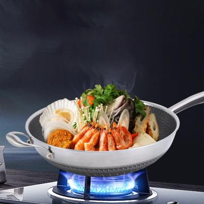 China High quality round non-stick pan stocked from 304 stainless steel for sale