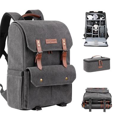 China Designed for K&F Tour Concept Camera and Laptop Bag Canvas Speed ​​Camera Outdoor Digital Bags for Photography for sale