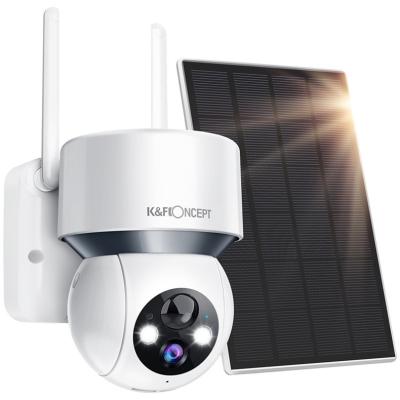 China NIGHT VISION K&F Concept NIGHT VISION PTZ Camera Solar Powered Wifi Wireless Cameras Solar Camera Wifi for sale