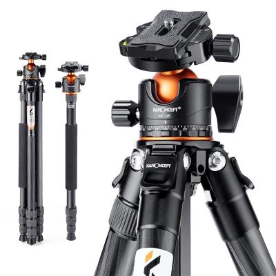 China PORTABLE K&F Concept 35mm Camera Tripod Carbon Fiber Monopod Pole 15 Kg Tripod Camera Stand for sale