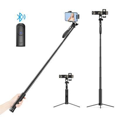 China New Mini Light Mobile Phone Accessories Portable Flexible Flexible Camera Aluminum Wireless Selfie Stick Tripod for sale