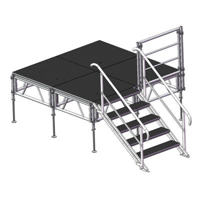 China Customized Aluminum Event Concert Assembly Stage Large Portable Stage Whwt01 for sale