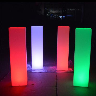 China Hotel LED mRohsti color light column towers light up pillar decorations for wedding, party for sale