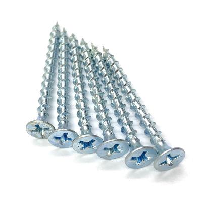 China Bugle Hot-selling Blue White Zinc Plated Coarse teeth drywall screws for sale