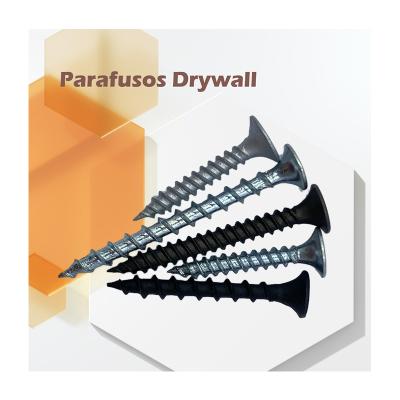 China Pan parafusos de drywall Coarse Fine  wood Gypsum Drywall Screw China Factory white blue Zinc Plated Stainless Steel for sale