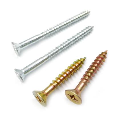 China Pan Slotted Drive Countersunk Flat Head Self tapping Wood Screw China Manufacturer for sale