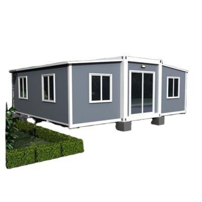 China Modern 20ft/40ft 2 or 3 Bedroom Folding Expandable Granny Flat Prefab Container House 37 sqm 70sqm for sale