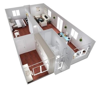 China Australia Standard 20ft Modern Fully Finished Expandable Expandable Folding Modular 40ft Container House for sale