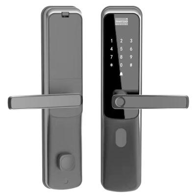 China Zinc alloy security and recognition anti-theft time within 1 second fingerprint digital key smart lock for sale