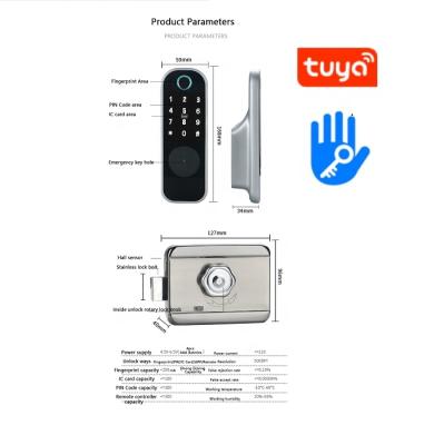 China Can use to access control waterproof electric smart door lock with battery Cerraduras electronicas home smart door lock for sale