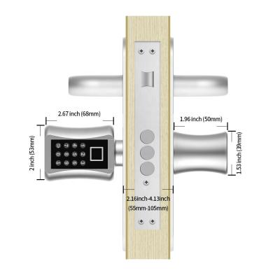 China Best Zn Alloy Lock Cylinder Card Smart Adjustable Password Combination Electronic Smart Door Lock Cylinder for sale