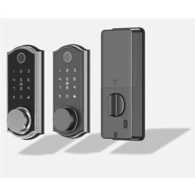 China Hotel Apartments Office Tuya Home Wifi Lock Controlled Fingerprint Deadbolt Smart Keyless Door Lock With US Standard for sale