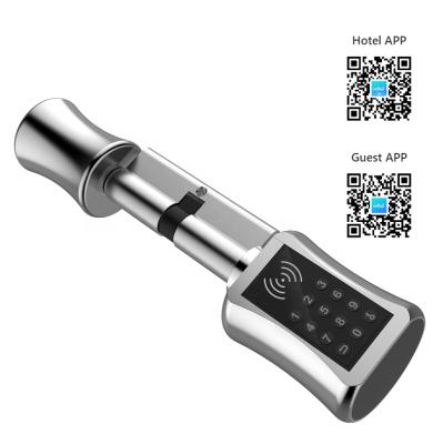 China Zn Alloy RF Card Door Lock Cylinder Mortise Electronic Smart Hotel Door Lock Keyless Management System for sale