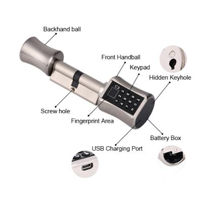 China New arrival zinc alloy cylinder waterproof smart door lock with ttlock app hotel card management system keyless door locks for sale