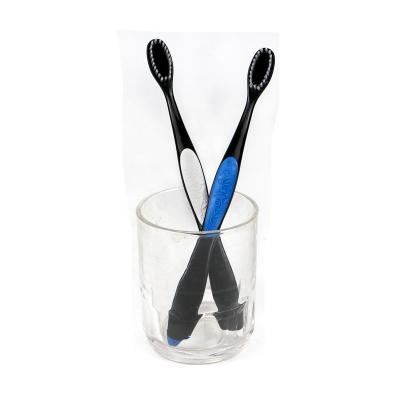 China Disposable Cleaning Equipment Adult Toothbrush With Charcoal Stiffens Plastic Handle for sale