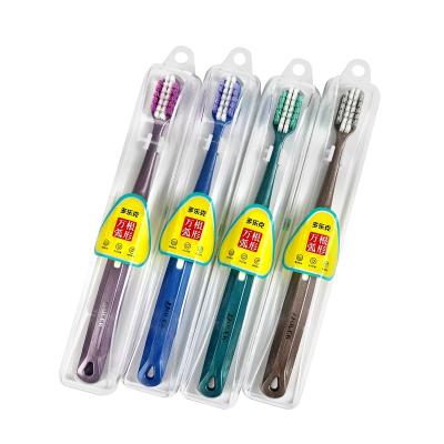 China Disposable High Quality Ultra-fine Soft Bristle Spiral Teeth Brush Adult Toothbrush for sale