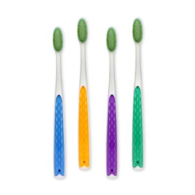 China Disposable Cusom Logo Household Colorful Adult Private Toothbrush with Soft Bristle for sale