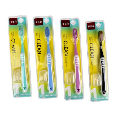 China Household Bristle Adult Disposable Hard Toothbrush Comfortable Non-slip Handle Manufacturers Wholesale for sale