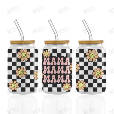 China 24oz Mama'S Day UV DTF Transfers For Glass Sticker Designs for sale