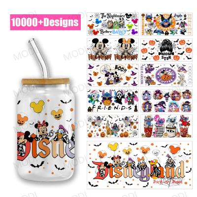 China 16OZ UV DTF-transfers voor Halloween Cup Wrap Designs op glazen tumblers Te koop