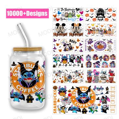 China 1000 opções de design para projetos de Halloween com transferências de embrulho de taça UV DTF à venda