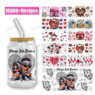 China UV DTF Cup Wrap Transfers Wholesale High Quality UV DTF Sticker Transfer Printing For Glass Can Cups Mother'S Day for sale