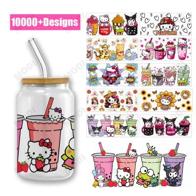 China High Quality Dtf Transfer Sticker Cartoon Princess Wrap 16 Oz Uv Dtf Transfer Label Sticker Vinyl Sticker For Cups for sale