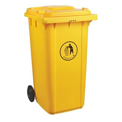 China Sustainable Medical Pedal Waste Containers 240L Plastic Waste With Wheels Fit Hospital Waste Bin for sale