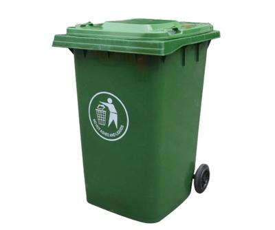 China Green 360L EN-840 Sustainable Public HDPE Plastic Trash Can Outdoor Trash Can 96 Gallon Trash Can With Cover for sale