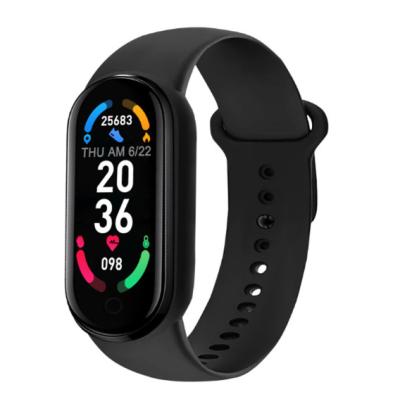 China APP Control Popular Smart Watch 2022 M6 Band Smart Bracelet Mi 6 Fitness Sport Smart Bands Wristband M6 with USB Charging for sale